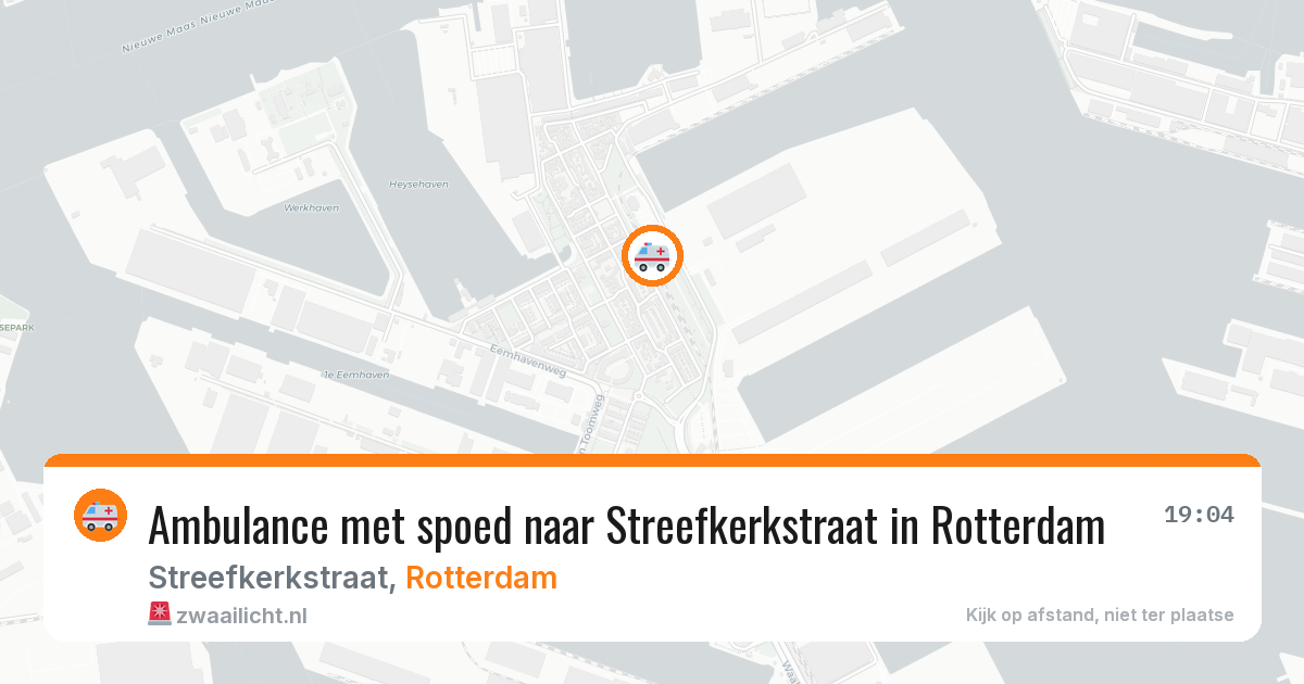 Ambulance met spoed naar Streefkerkstraat in Rotterdam — 29 jun 2026