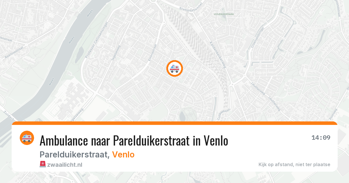 Ambulance naar Parelduikerstraat in Venlo — 28 mei 2026