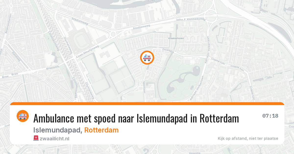 Ambulance met spoed naar Islemundapad in Rotterdam — 24 mrt 2026
