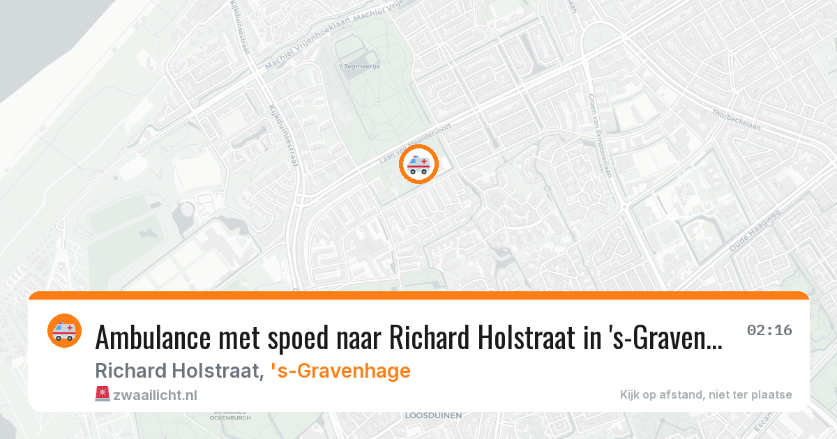 Ambulance met spoed naar Richard Holstraat in 's-Gravenhage — 26 jun 2026