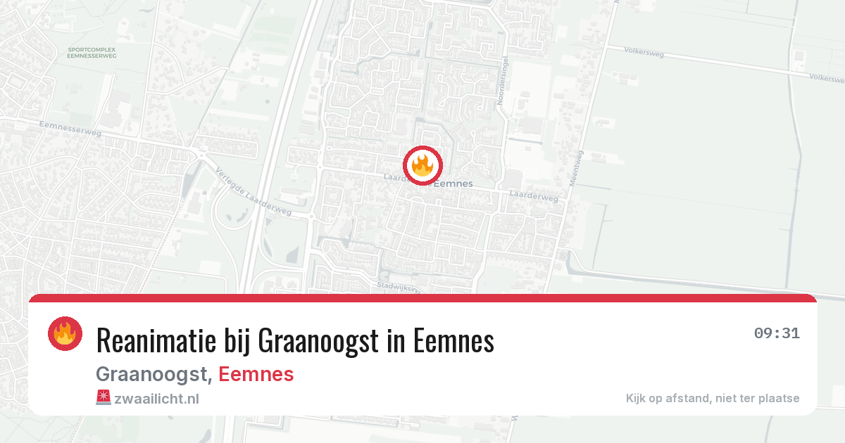 Reanimatie bij Graanoogst in Eemnes — 12 mrt 2026
