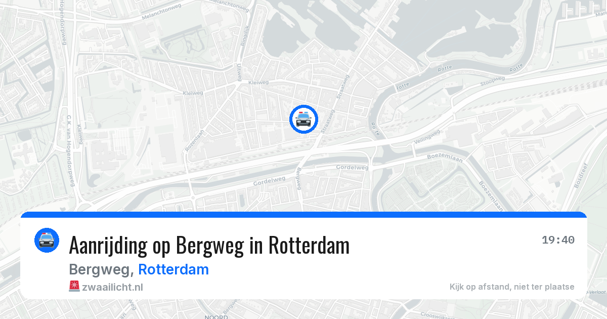 Aanrijding op Bergweg in Rotterdam — 1 jun 2026