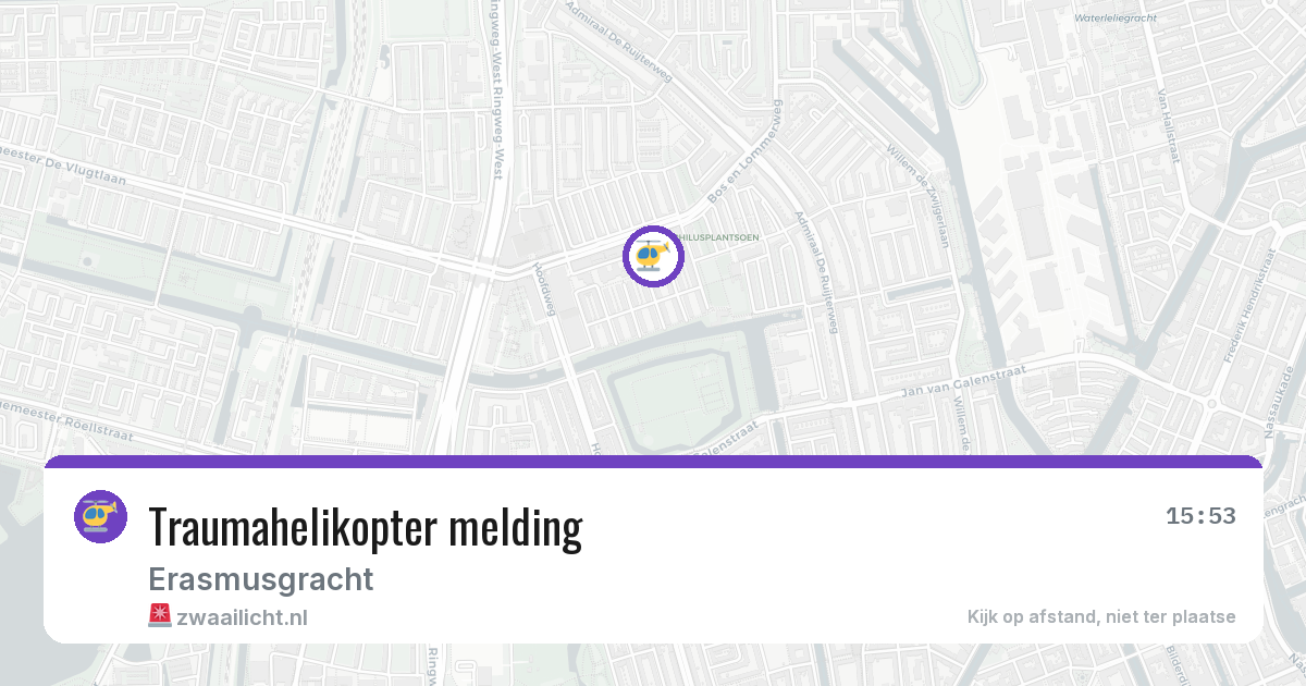 Traumahelikopter melding — 19 jun 2026