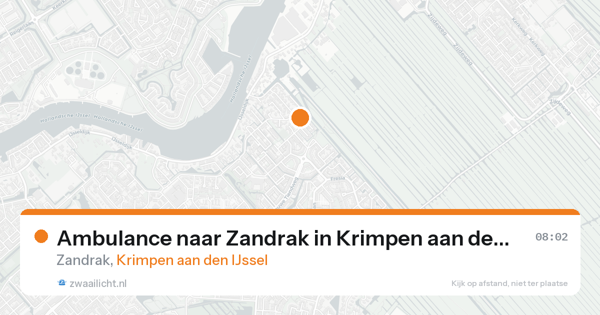 Ambulance naar Zandrak in Krimpen aan den IJssel — 27 mei 2026