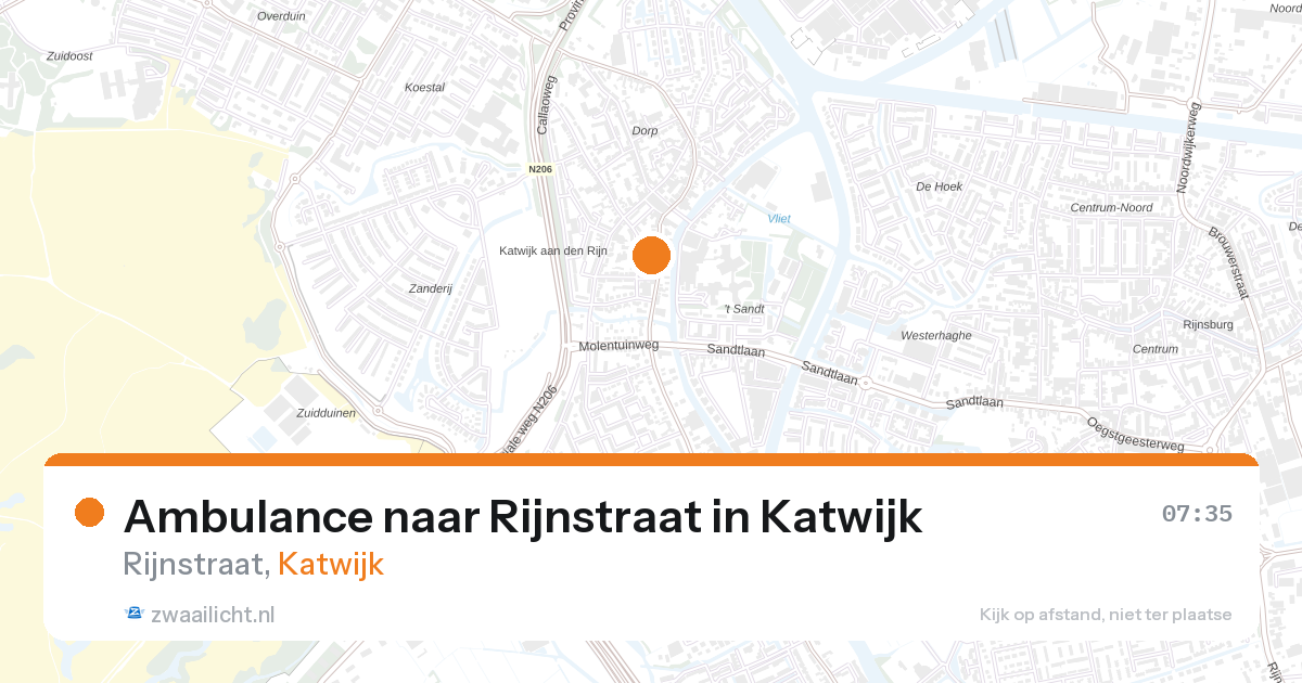 Ambulance naar Rijnstraat in Katwijk — 1 mrt 2026