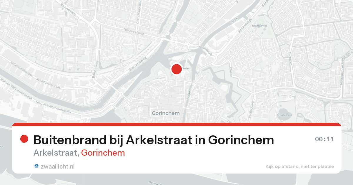 Buitenbrand bij Arkelstraat in Gorinchem — 22 aug 2026