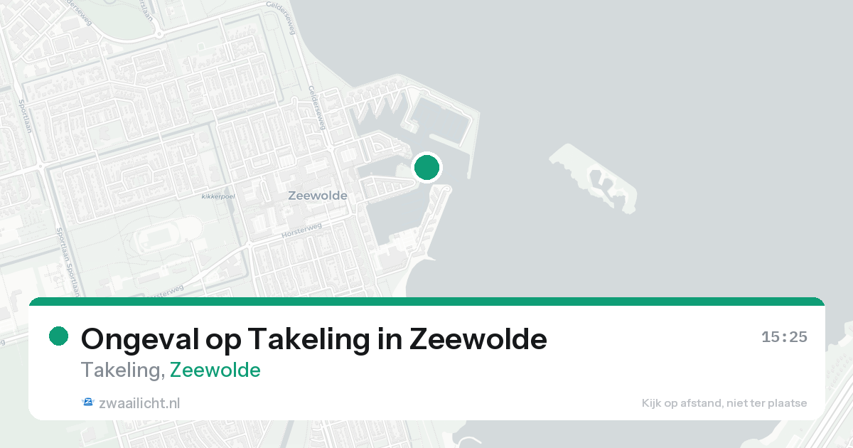 Ongeval op Takeling in Zeewolde — 22 aug 2026