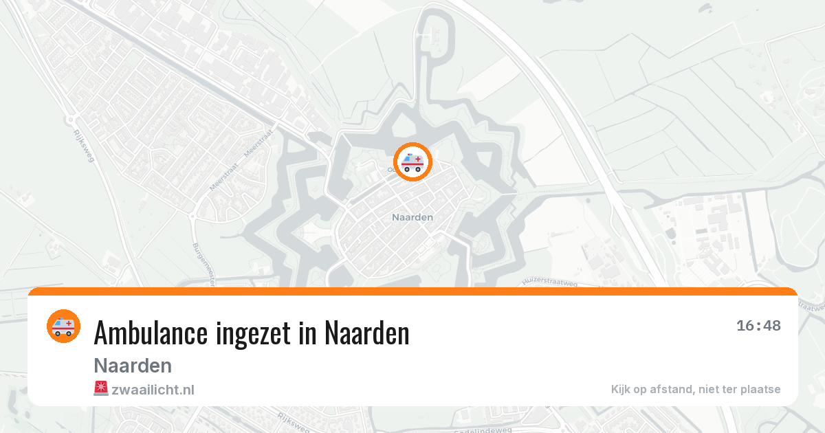 Ambulance ingezet in Naarden — 5 aug 2026