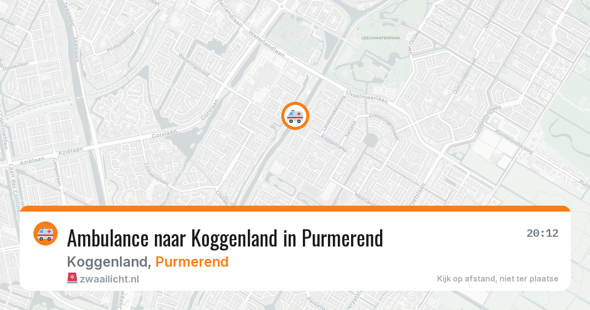 Ambulance naar Koggenland in Purmerend — 3 jun 2026