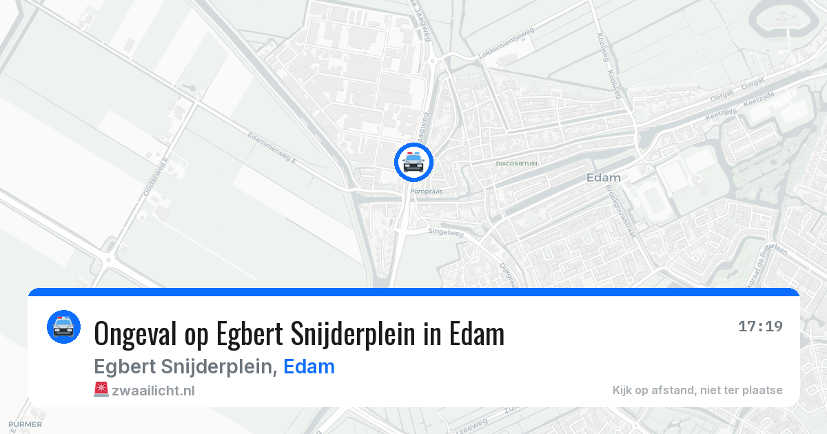 Ongeval op Egbert Snijderplein in Edam — 29 jun 2026