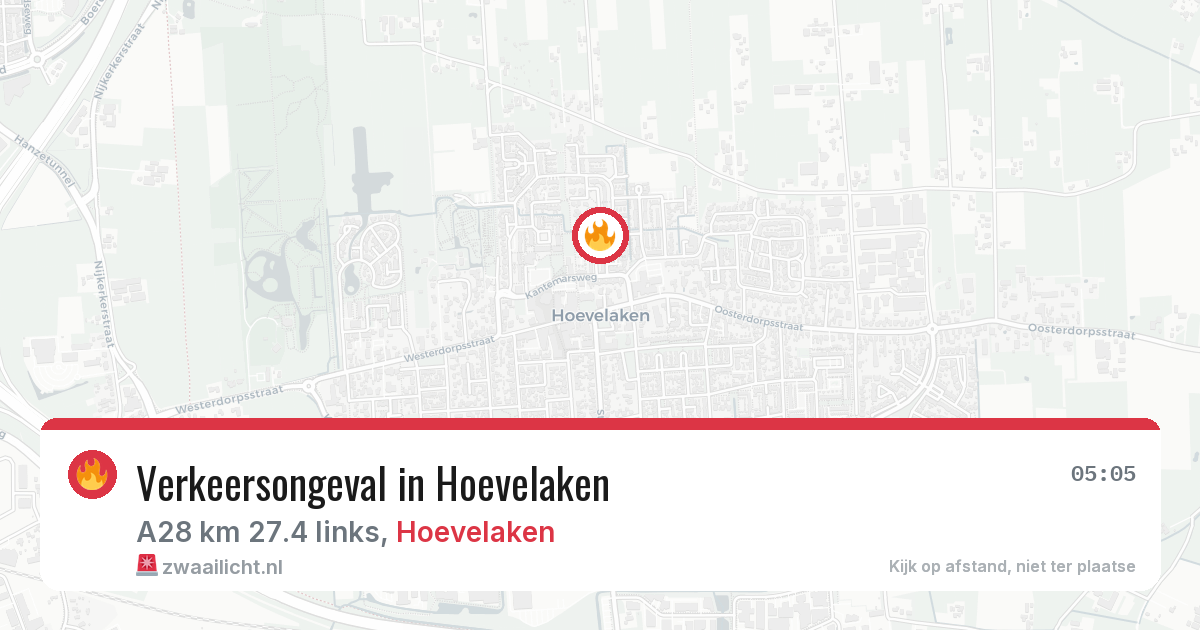 Verkeersongeval in Hoevelaken — 20 mei 2026