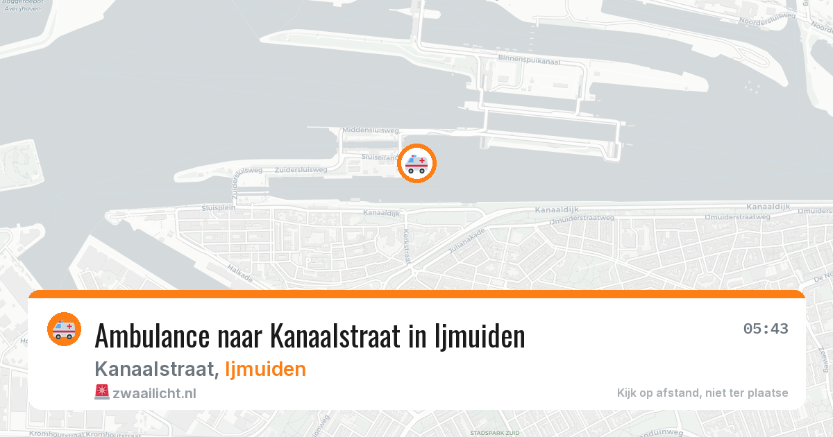 Ambulance naar Kanaalstraat in Ijmuiden — 10 jul 2026