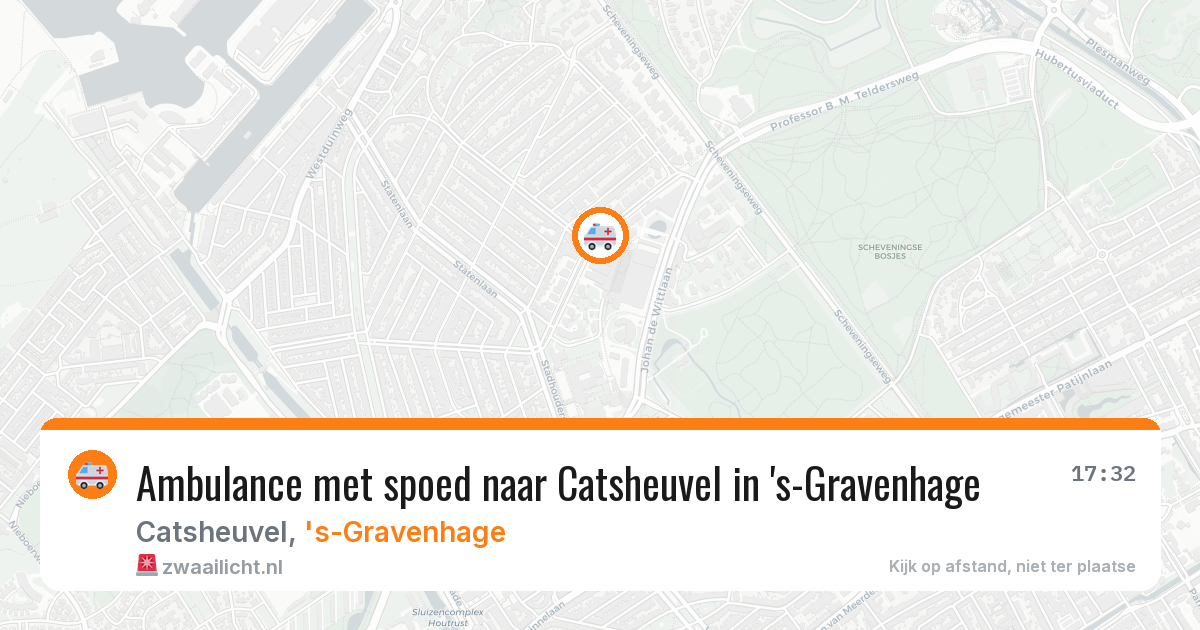 Ambulance met spoed naar Catsheuvel in 's-Gravenhage — 18 jun 2026