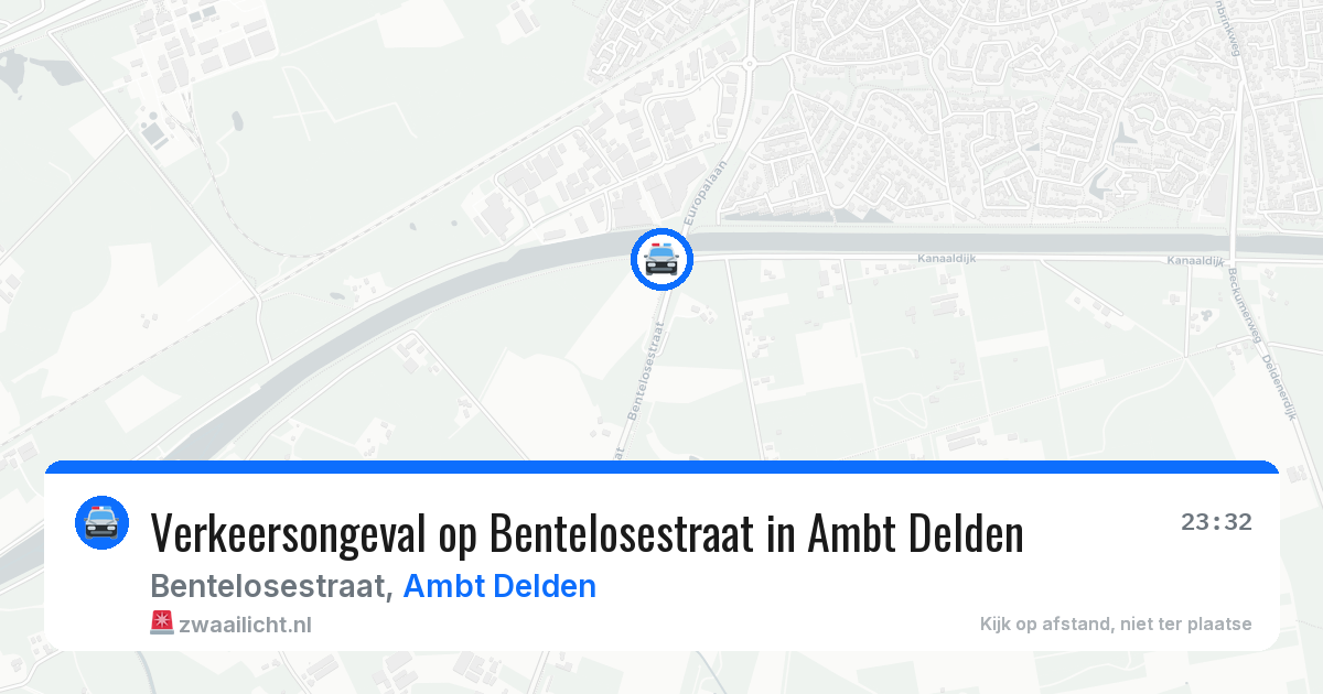 Verkeersongeval op Bentelosestraat in Ambt Delden — 3 jul 2026