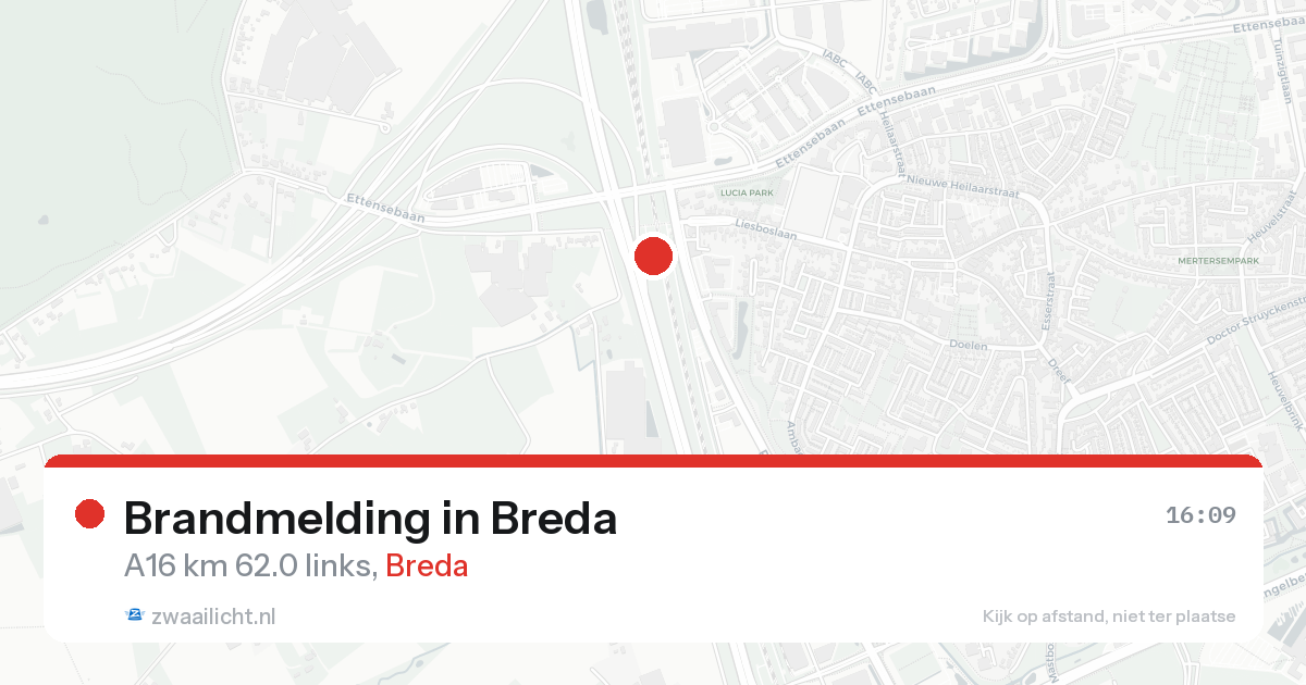 Brandmelding in Breda — 20 aug 2026