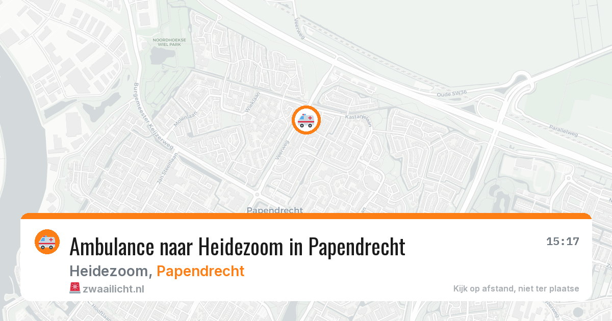 Ambulance naar Heidezoom in Papendrecht — 22 mei 2026