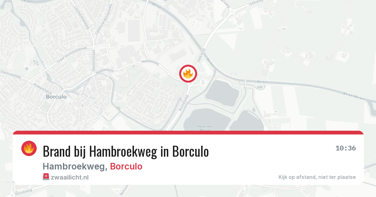Brand bij Hambroekweg in Borculo — 23 jun 2026