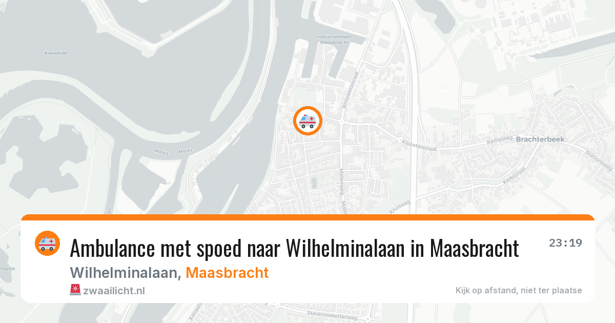 Ambulance met spoed naar Wilhelminalaan in Maasbracht — 13 jun 2026