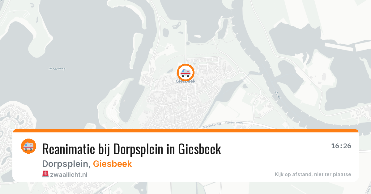 Reanimatie bij Dorpsplein in Giesbeek — 19 feb 2026