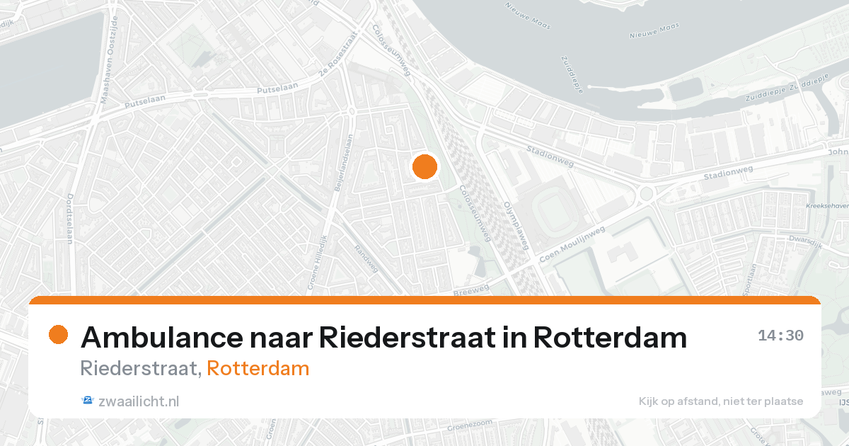 Ambulance naar Riederstraat in Rotterdam — 2 jul 2026