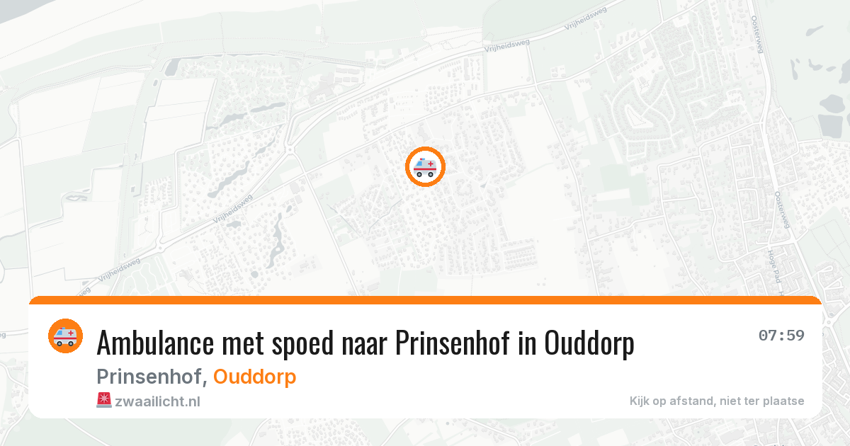 Ambulance met spoed naar Prinsenhof in Ouddorp — 22 mrt 2026
