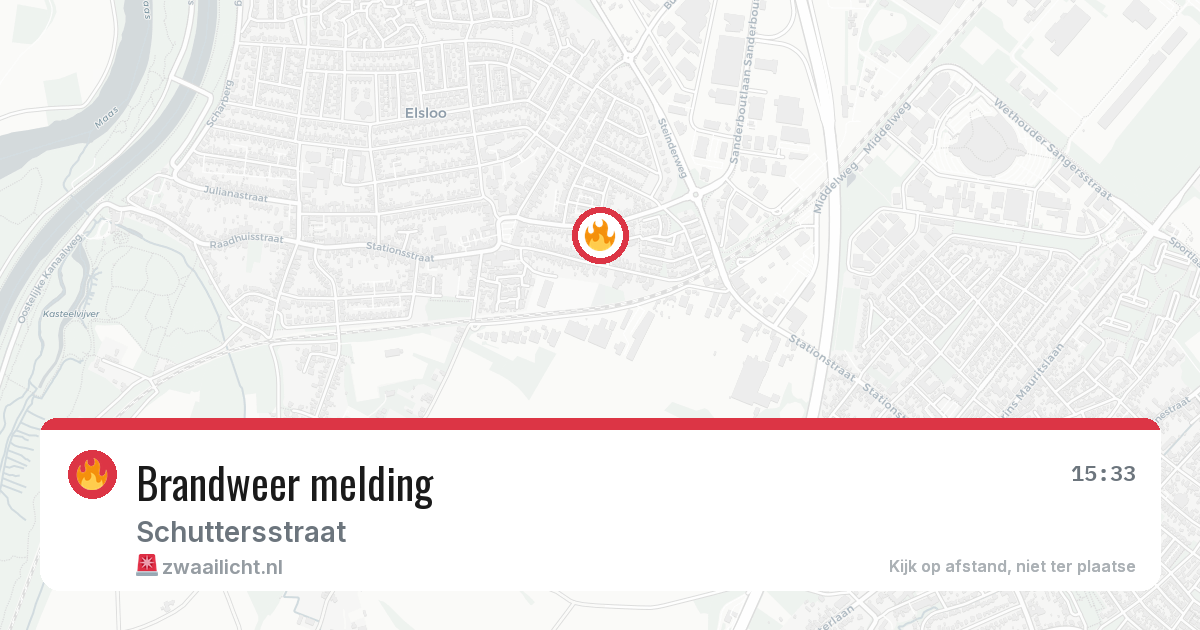 Brandweer melding — 21 mei 2026
