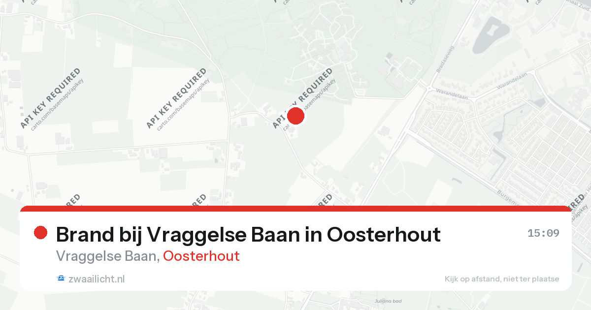 Brand bij Vraggelse Baan in Oosterhout — 26 aug 2026