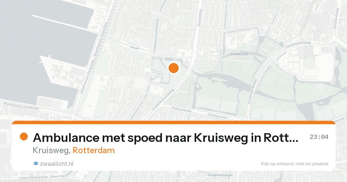 Ambulance met spoed naar Kruisweg in Rotterdam — 29 jun 2026
