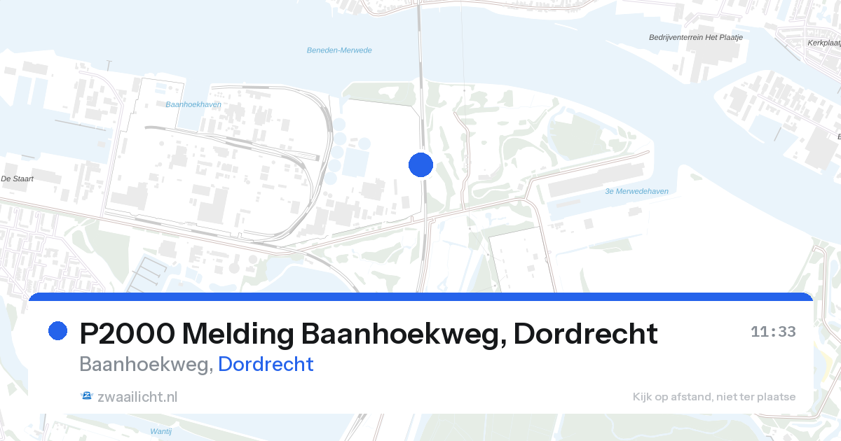 P2000 Melding Baanhoekweg, Dordrecht — 28 aug 2026
