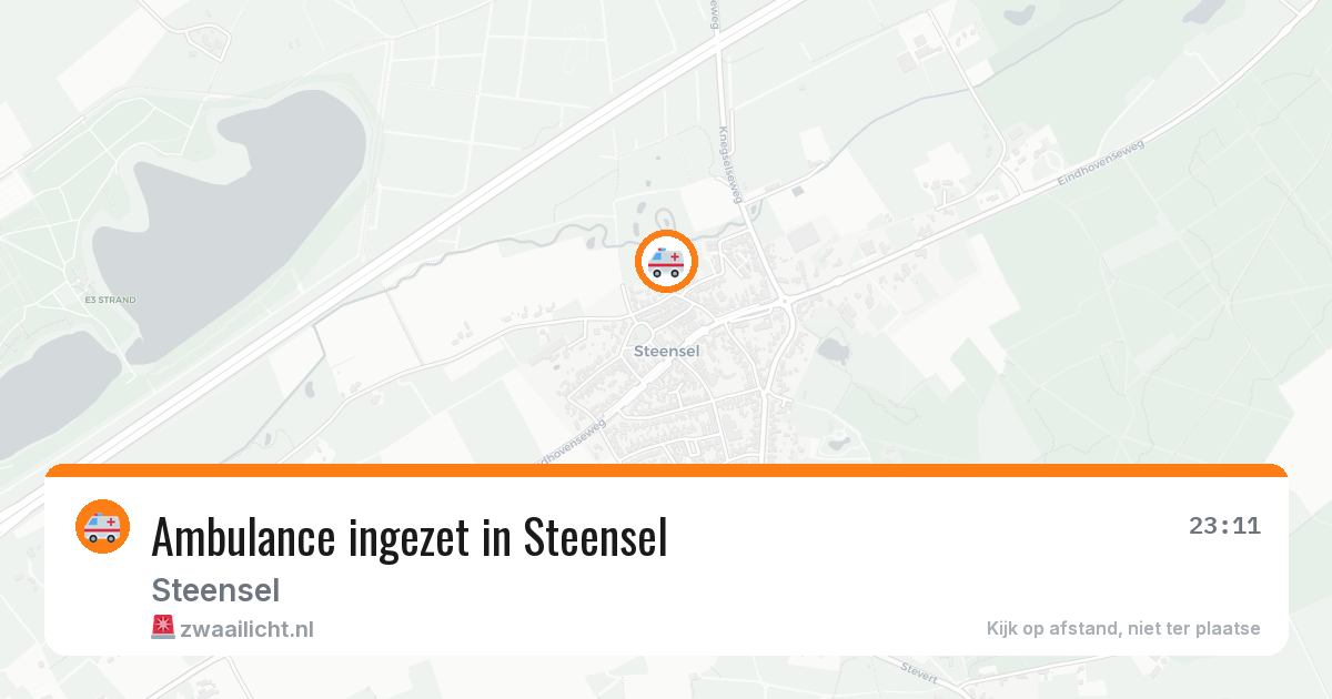Ambulance ingezet in Steensel — 25 apr 2026