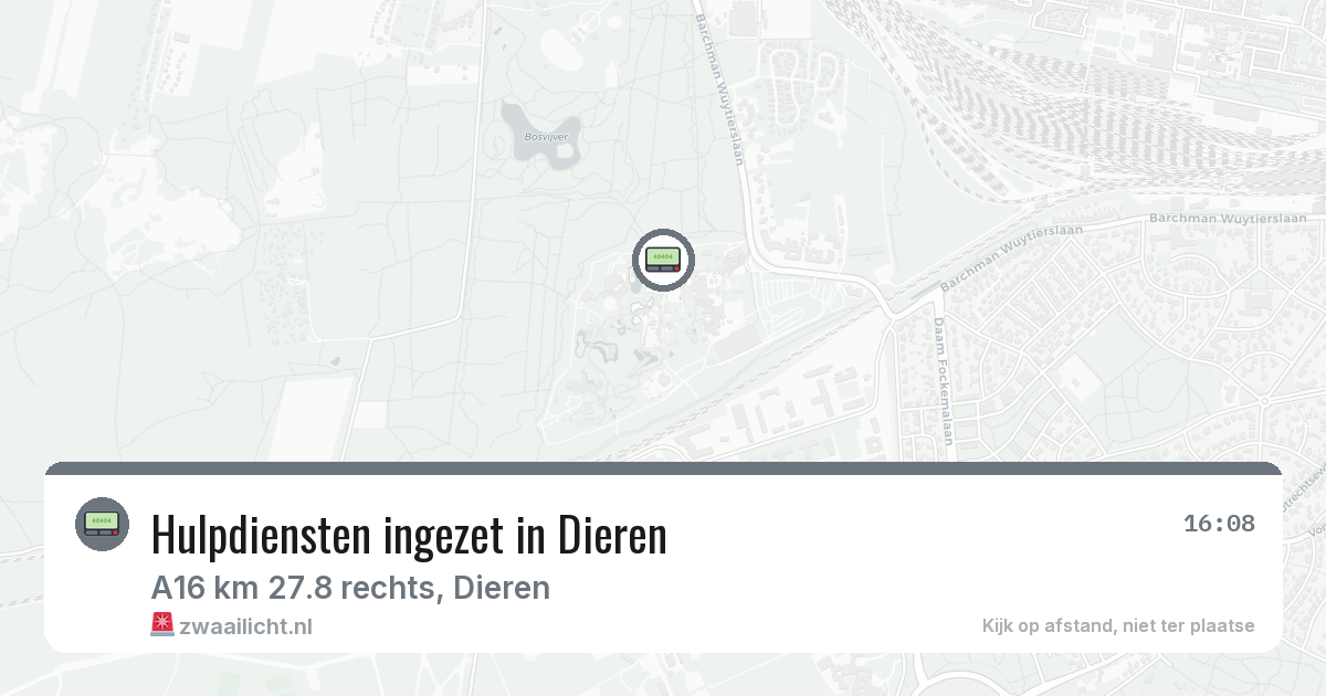 Hulpdiensten ingezet in Dieren — 8 feb 2026 | 🚨 Zwaailicht.nl