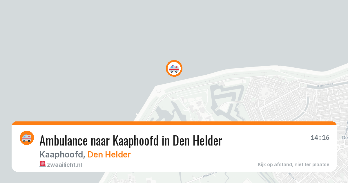 Ambulance naar Kaaphoofd in Den Helder — 4 apr 2026