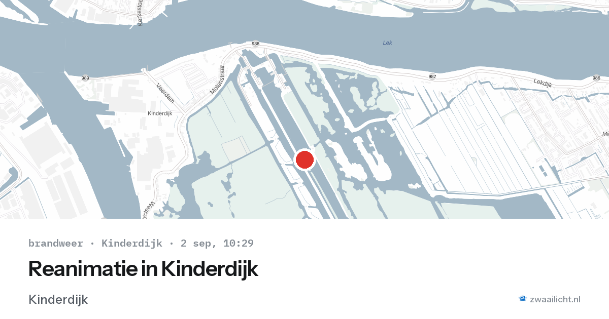 Reanimatie in Kinderdijk — 2 sep 2026