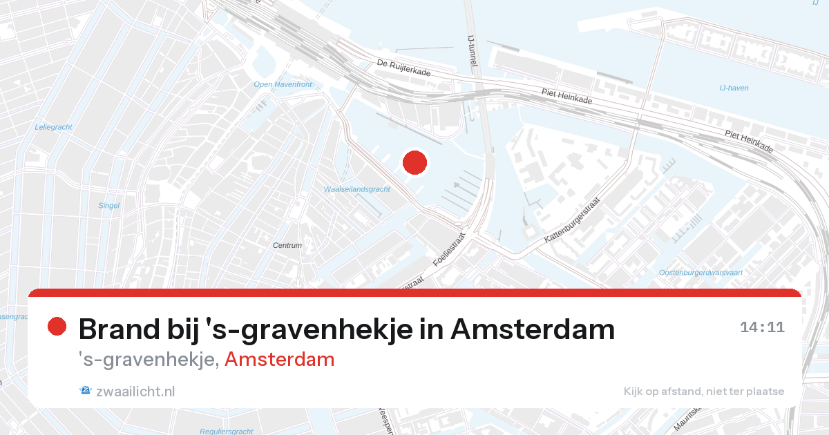 Brand bij 's-gravenhekje in Amsterdam — 23 jul 2026