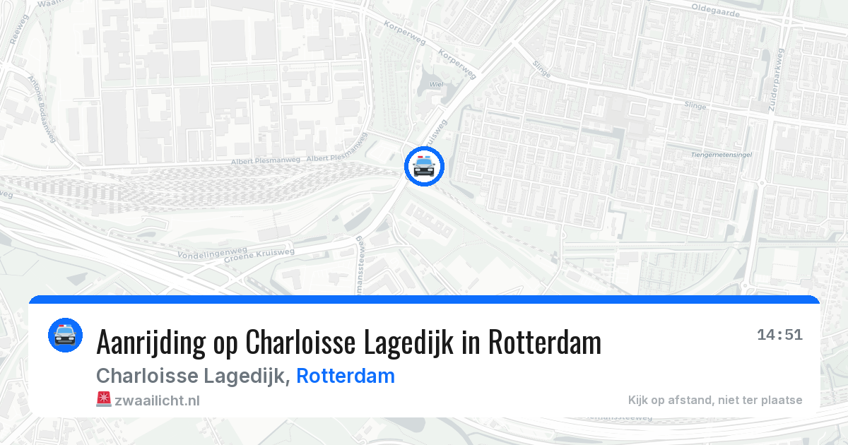 Aanrijding op Charloisse Lagedijk in Rotterdam — 24 jun 2026
