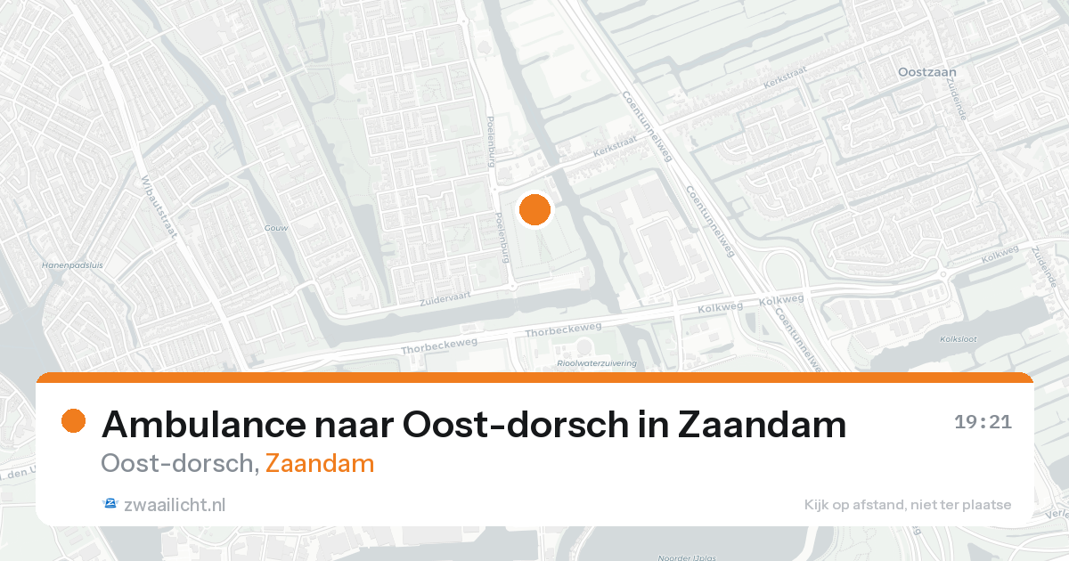 Ambulance naar Oost-dorsch in Zaandam — 2 jun 2026