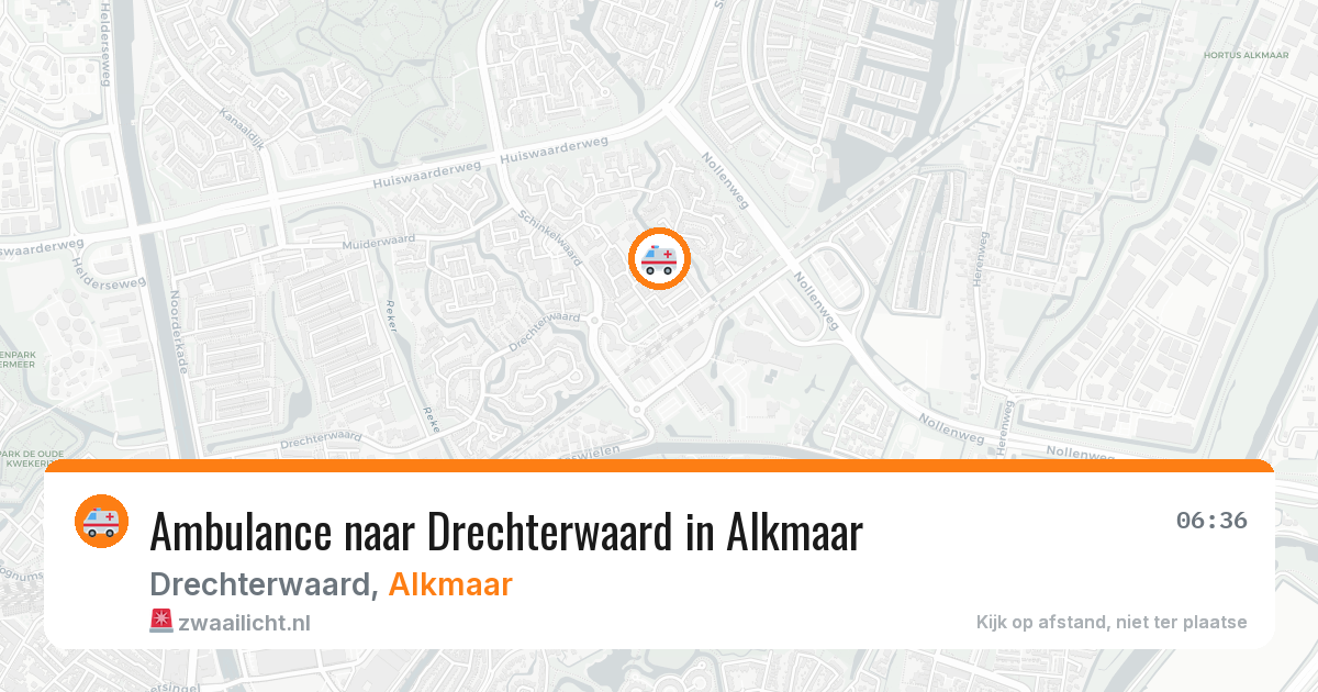 Ambulance naar Drechterwaard in Alkmaar — 11 jul 2026