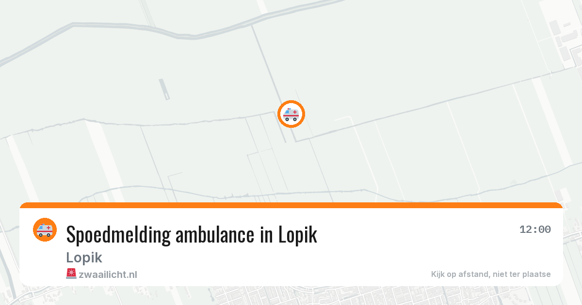 Spoedmelding ambulance in Lopik — 29 apr 2026