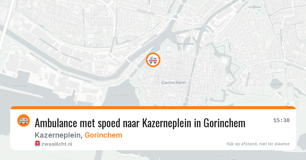 Ambulance met spoed naar Kazerneplein in Gorinchem — 30 jun 2026