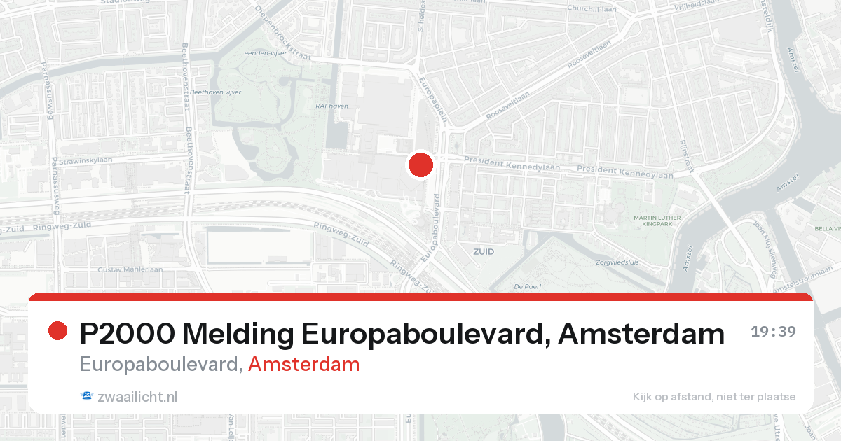 P2000 Melding Europaboulevard, Amsterdam — 7 feb 2026