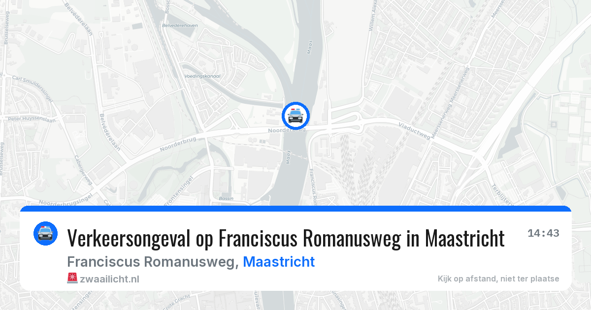 Verkeersongeval op Franciscus Romanusweg in Maastricht — 12 feb 2026