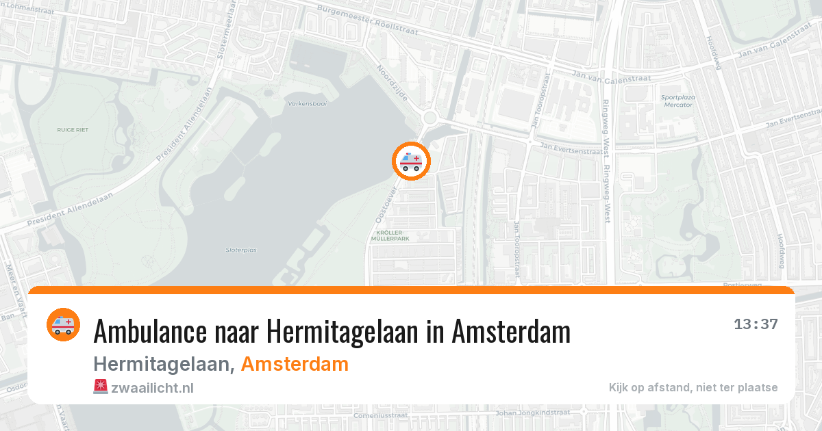 Ambulance naar Hermitagelaan in Amsterdam — 30 jun 2026