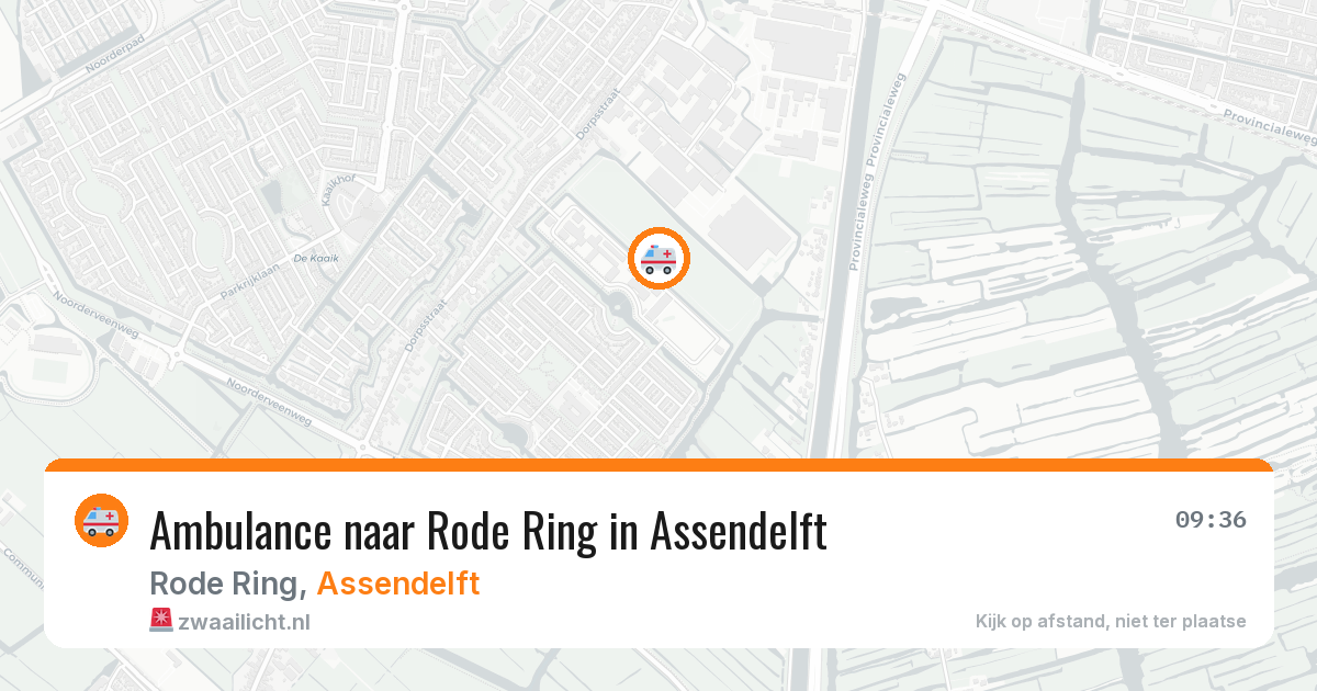 Ambulance naar Rode Ring in Assendelft — 6 apr 2026