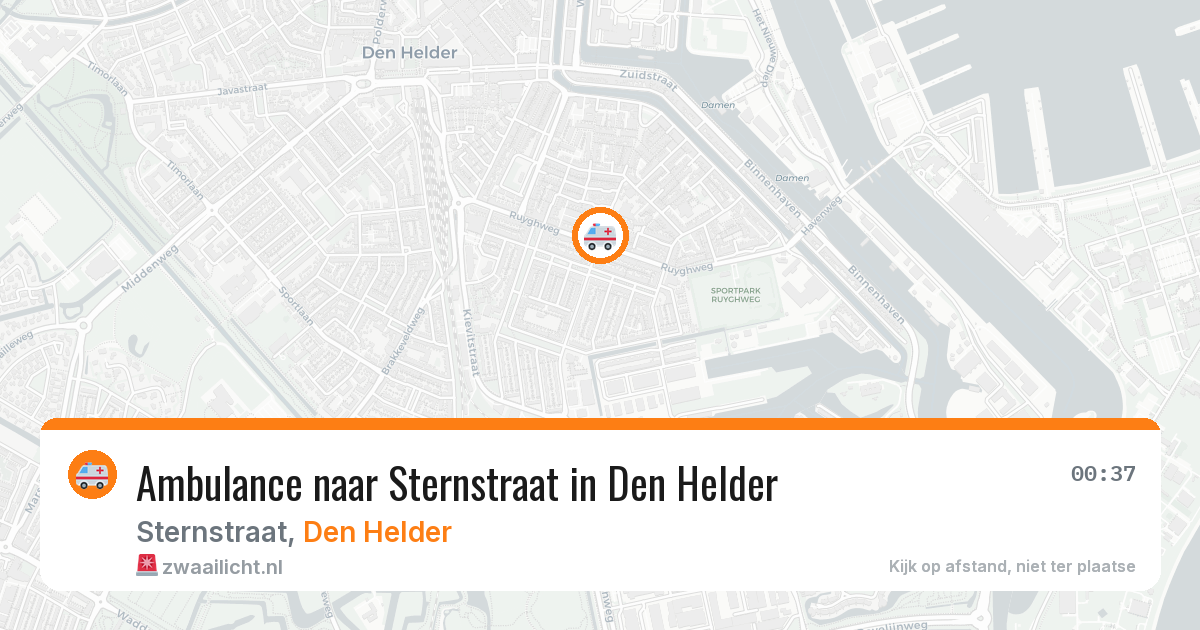 Ambulance naar Sternstraat in Den Helder — 29 mei 2026