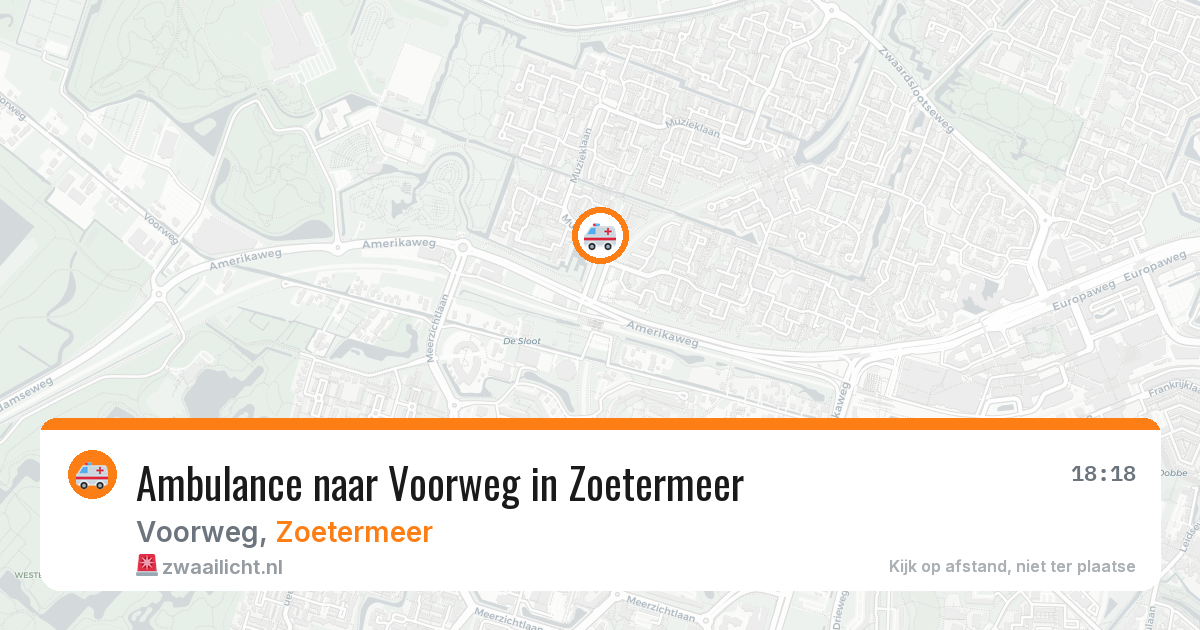 Ambulance naar Voorweg in Zoetermeer — 20 mrt 2026