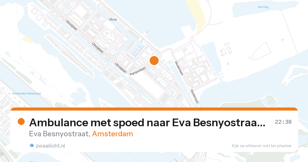 Ambulance met spoed naar Eva Besnyostraat in Amsterdam — 27 aug 2026