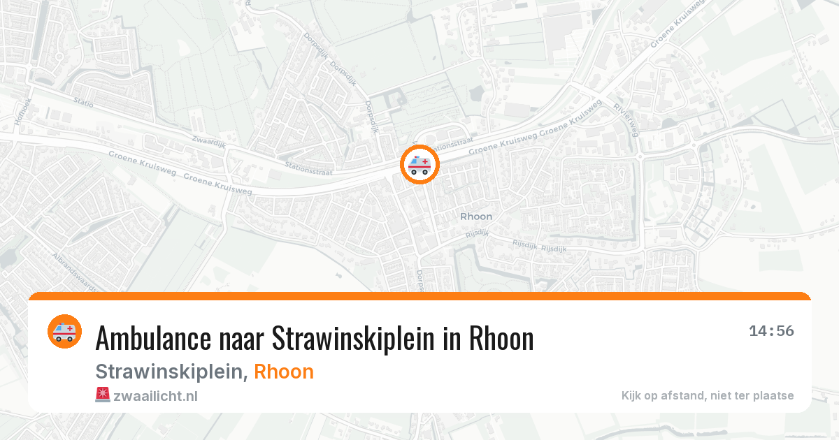Ambulance naar Strawinskiplein in Rhoon — 31 jul 2026