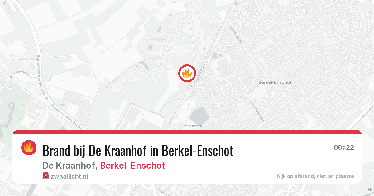 Brand bij De Kraanhof in Berkel-Enschot — 30 jun 2026