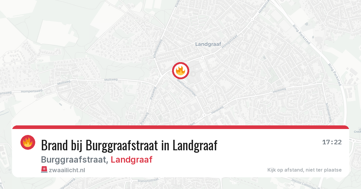 Brand bij Burggraafstraat in Landgraaf — 22 apr 2026