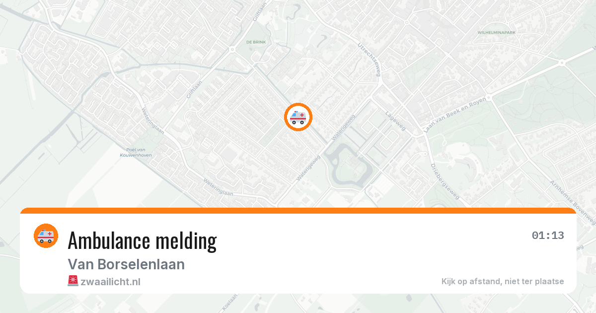 Ambulance melding — 5 jul 2026